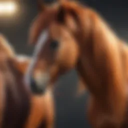 Innovative hair dye technique on a pony