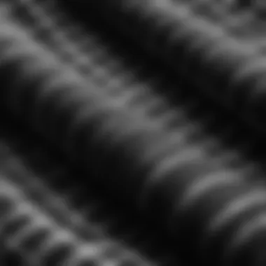 Close-up of black and white flannel shirt fabric texture