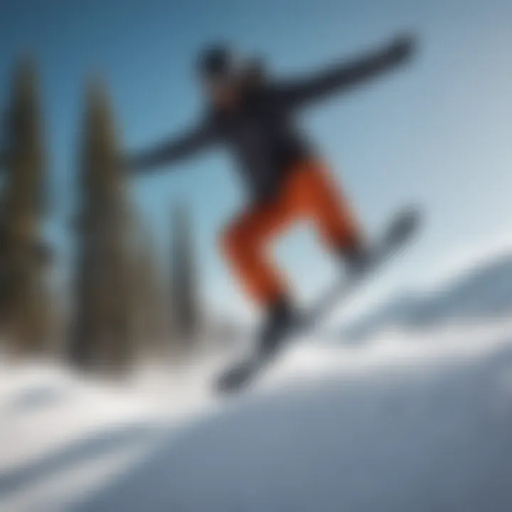 Snowboarder performing a stylish jump on Vancouver's slopes