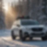 Subaru Outback with Snowboard Rack