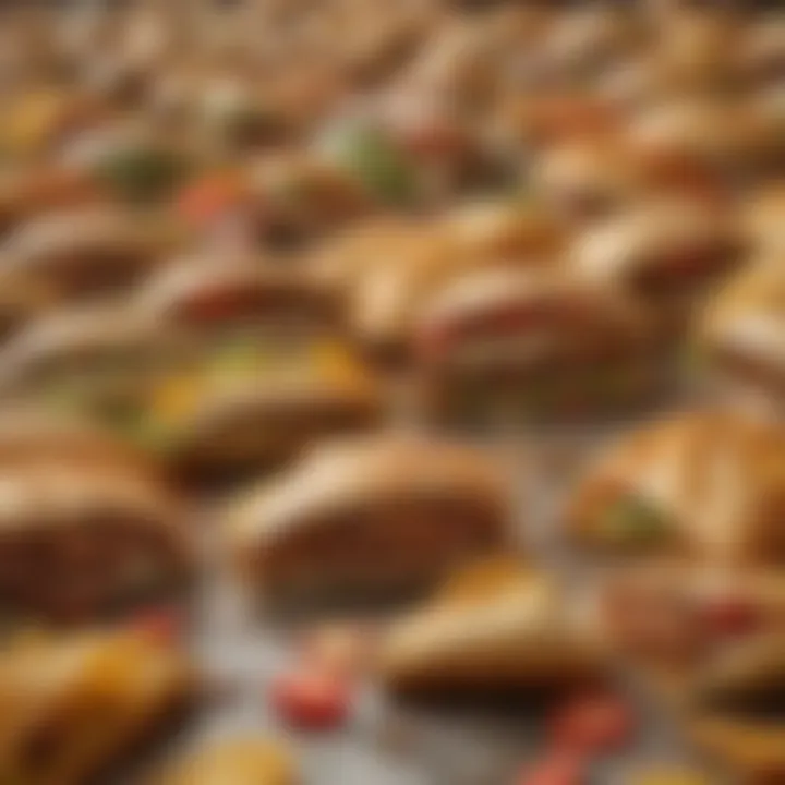 Artistic representation of Taco Bell logos on clothing
