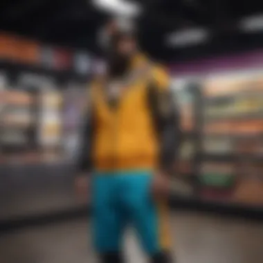 Vibrant Taco Bell clothing display showcasing unique apparel