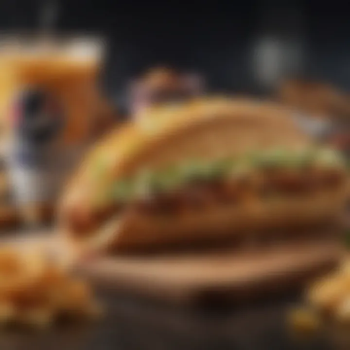 Trendy fashion items inspired by Taco Bell branding