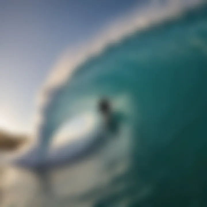 Barrel Wave Riding at Teahupo'o Reef