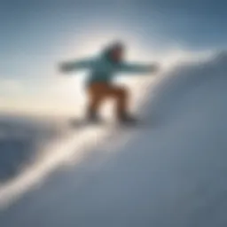 Dynamic action shot of a snowboarder using a Tech Nine board in mid-air