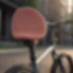 Different types of BMX seats showcasing various designs