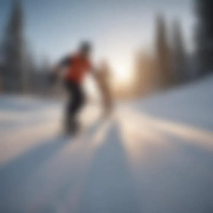Group of enthusiasts enjoying a skate skiing event.