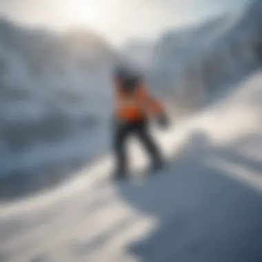 Nature’s Playground: The Essence of Snowboarding A breathtaking mountain landscape, illustrating the adventurous spirit of snowboarding.