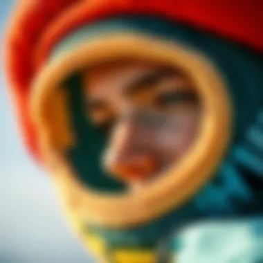 Close-up of high-quality materials used in kiteboard hats