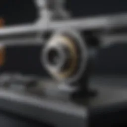 Close-up of a skate bearing press showcasing its design and components