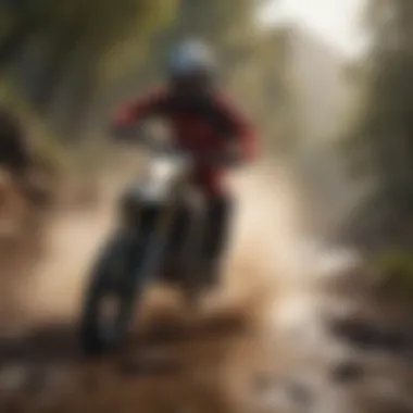 Challenging Terrains Riders speeding through challenging terrains at Gum Star