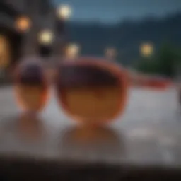 A pair of Thug Life sunglasses showcasing bold design