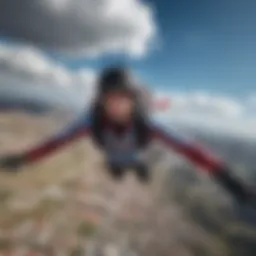 Aerial view of Tilton Tanger athlete soaring through the sky