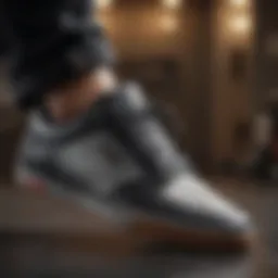 A close-up view of Tony Hawk shoes showcasing design details