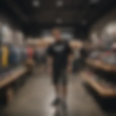 The Community Vibe at the Tony Hawk Store A group of enthusiastic fans enjoying their shopping experience at the store