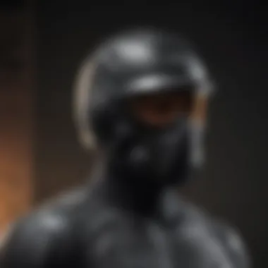 Elevated Safety Gear Fusion Athletic black Converse shirt paired with a sleek helmet