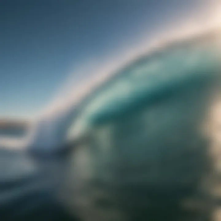 Barrel Wave Breaking in the Ocean