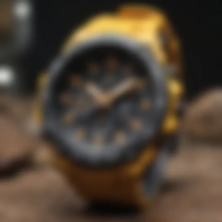 Innovative Technology in Yellow G Shock Watch