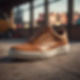 Elegant brown sneakers with sophisticated design