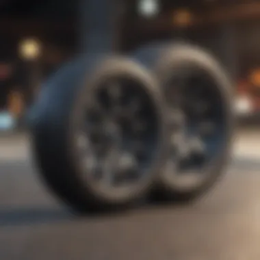 Comparison of Wheel Types Comparison of large soft wheels and traditional skateboard wheels side by side
