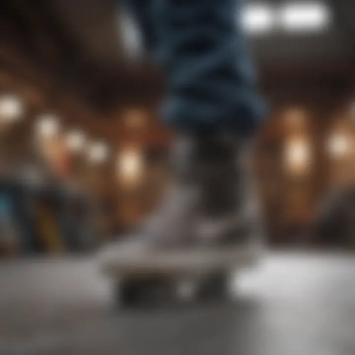 Measuring foot length for accurate skate shoe sizing