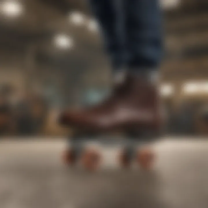 Professional skater performing tricks with well-fitted skate shoes
