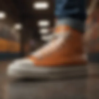 Diversity in Skate Shoe Designs Different skate shoe models displayed side by side highlighting design variations