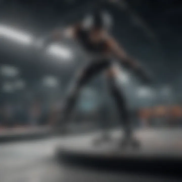 Skatelite installation in an extreme sports facility