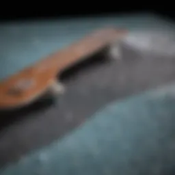 Close-up view of snowboard epoxy kit components