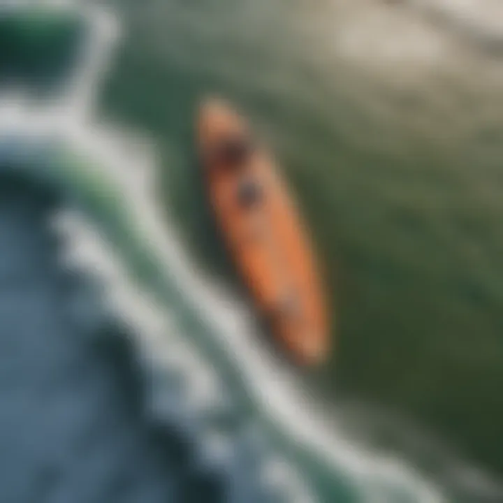 An aerial view showcasing the intricacies of wave zones