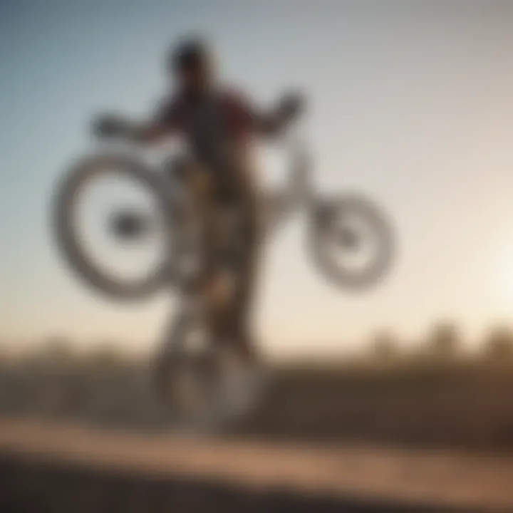 Teenager Jumping on a BMX Bike