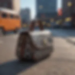 Chic Vans Checkered Purse in Urban Setting