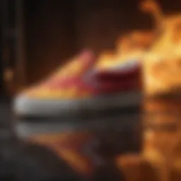 Abstract representation of fire and flames