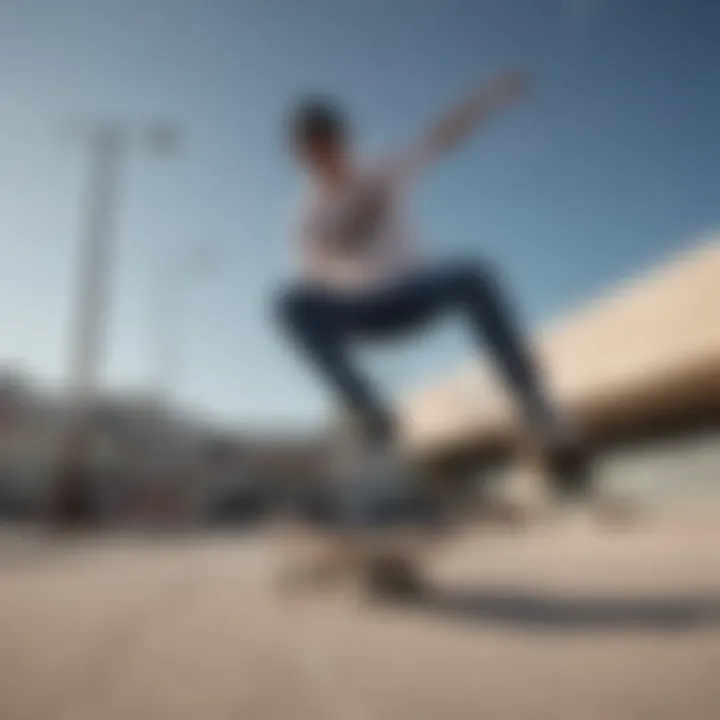 Skateboarder executing a kickflip while wearing Vans Slip-Ons