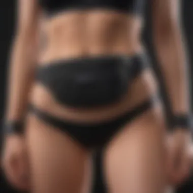 Modern Ensemble with Black Rhinestone Fanny Pack Versatile black rhinestone fanny pack accessorizing a modern ensemble