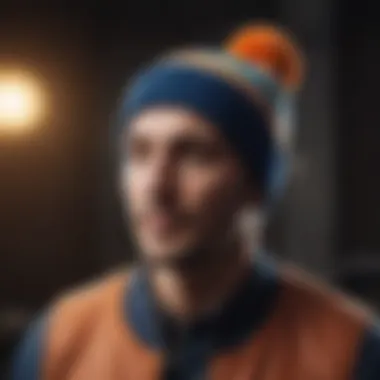 Channel Retro Vibes with a Vintage-inspired Beanie Vintage-inspired Beanie with Colorful Pom Pom