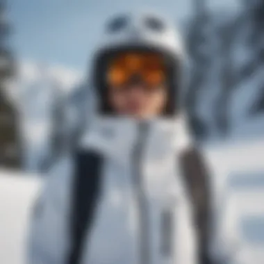 Design Elements of Virtika Snowboard Jacket Stylish design elements of the Virtika snowboard jacket, highlighting its aesthetic appeal