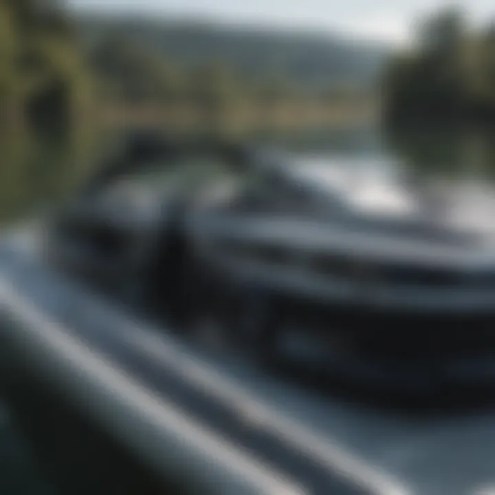 Installation of speakers on a wakeboard boat