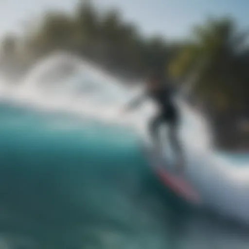 Captivating Waterpark Surfing Session