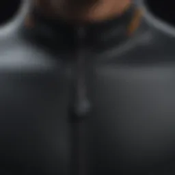 Close-up of a wetsuit zipper showcasing innovative design