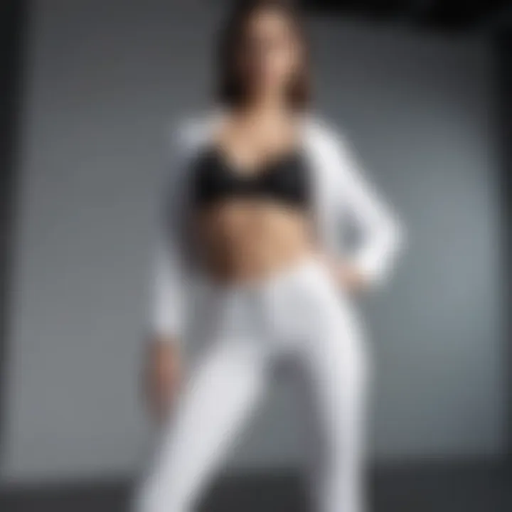 Sophisticated White Pants Matching Set in Monochrome Shades
