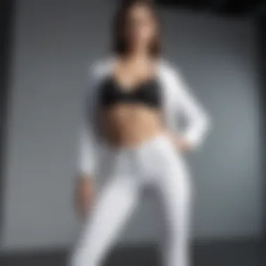 Monochrome Glamour: White Pants Set Sophisticated White Pants Matching Set in Monochrome Shades