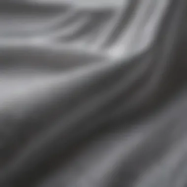 Close-up of different fabrics used for basic shirts