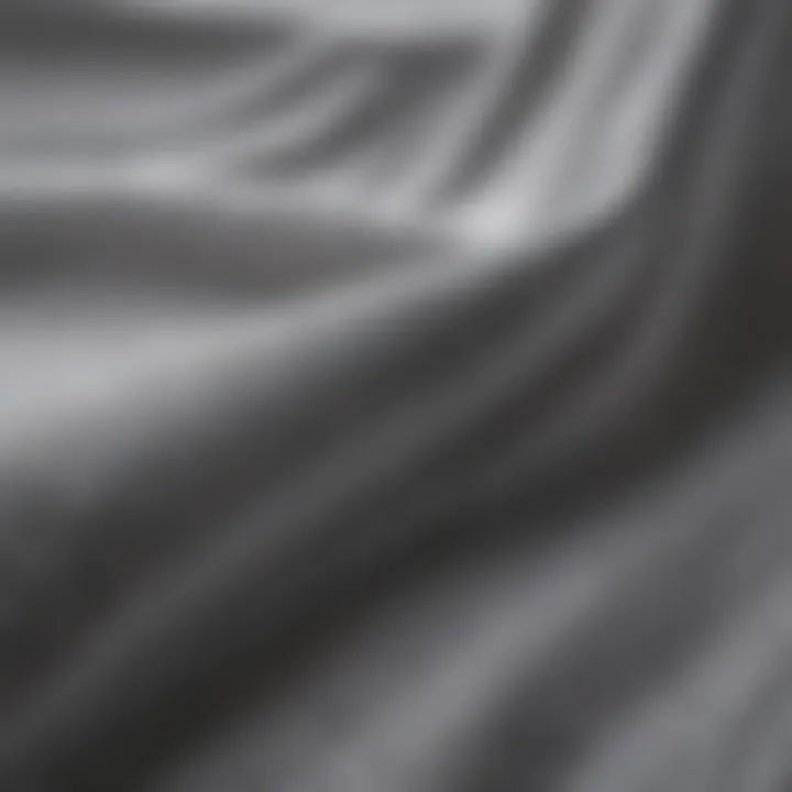 Close-up of different fabrics used for basic shirts