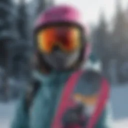 Snowboard package showcasing vibrant colors and designs