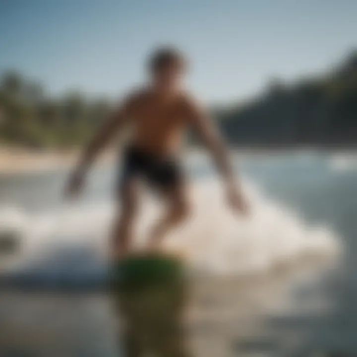 A group of skimboarders showcasing the vibrant community around Zap Wedge boards