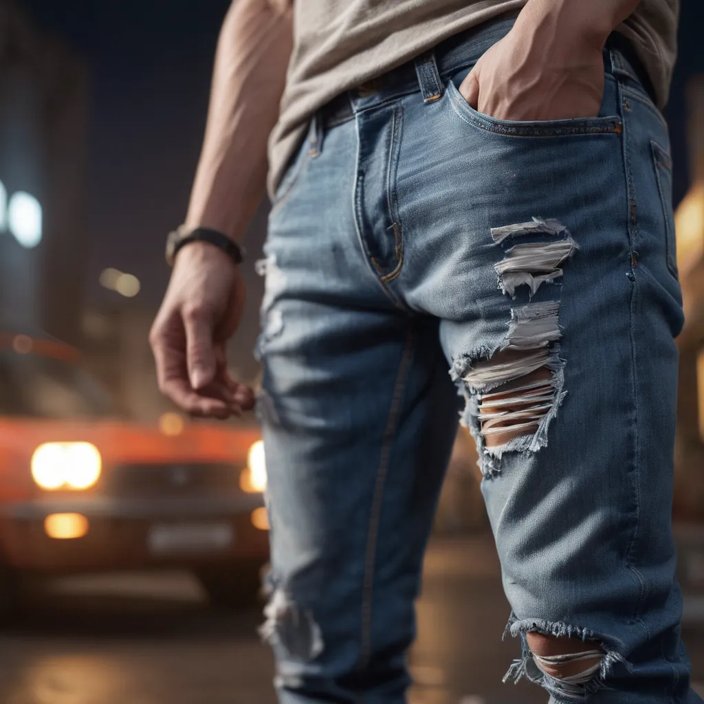 Men's Ripped Retro Loose Jeans